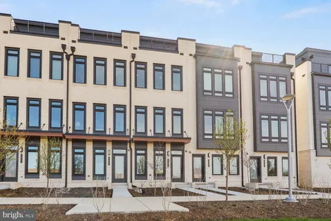 a front view of a large building