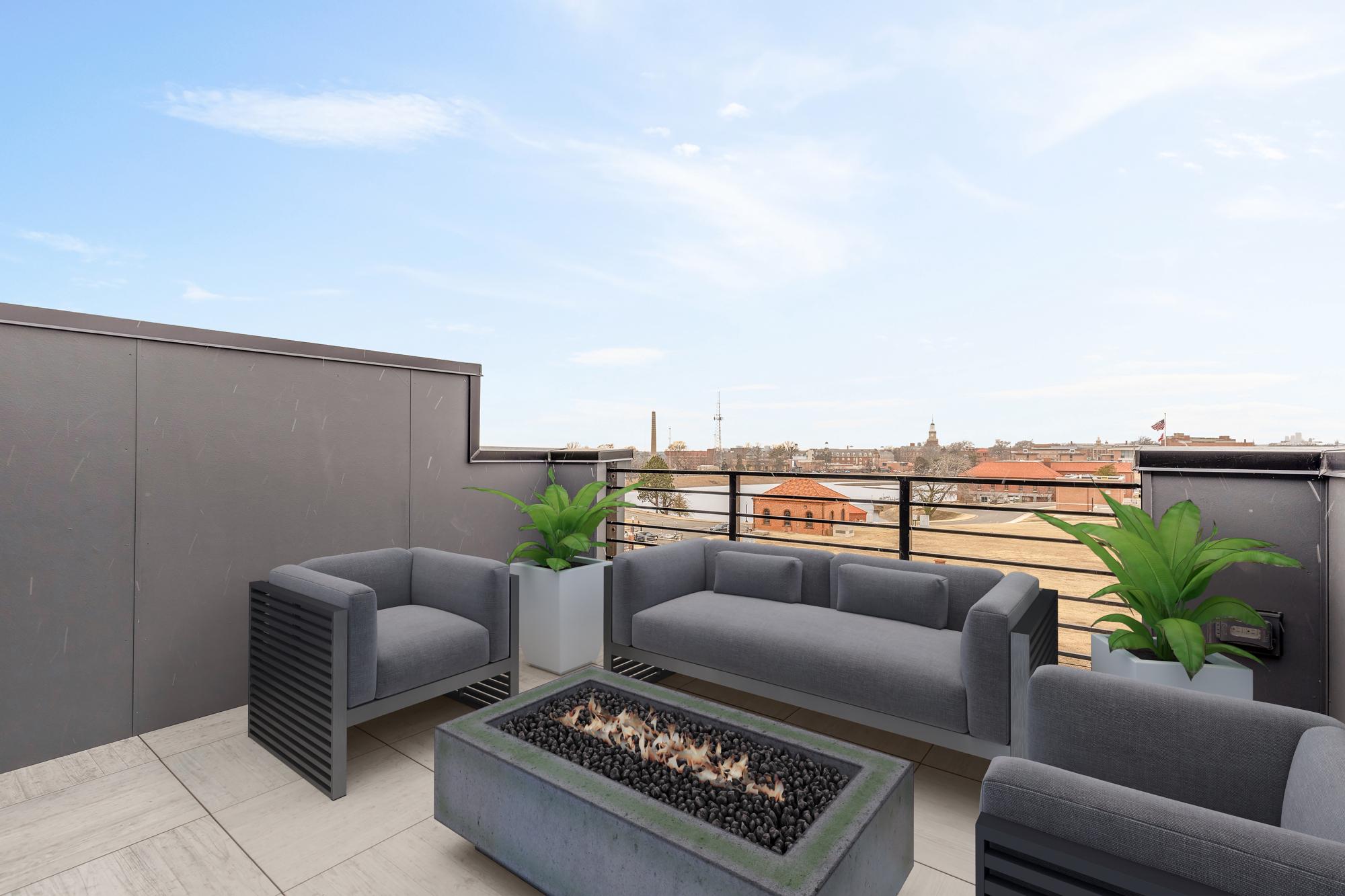 2607 First Street Northwest Washington, DC 20001 - Photo 3 of 53 Virtually staged rooftop with views.