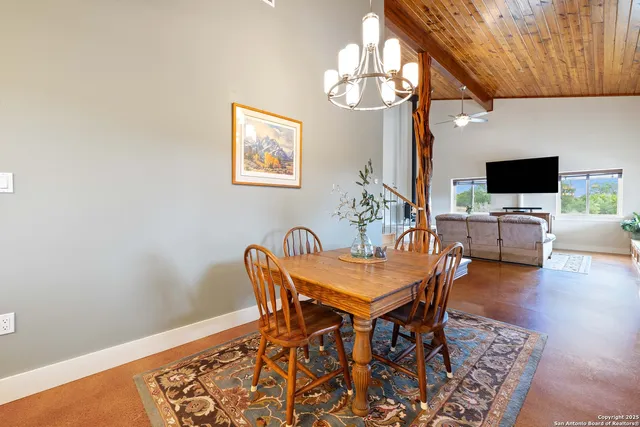a view of a livingroom and dining room