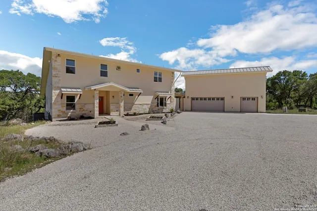 a view of a house with a patio