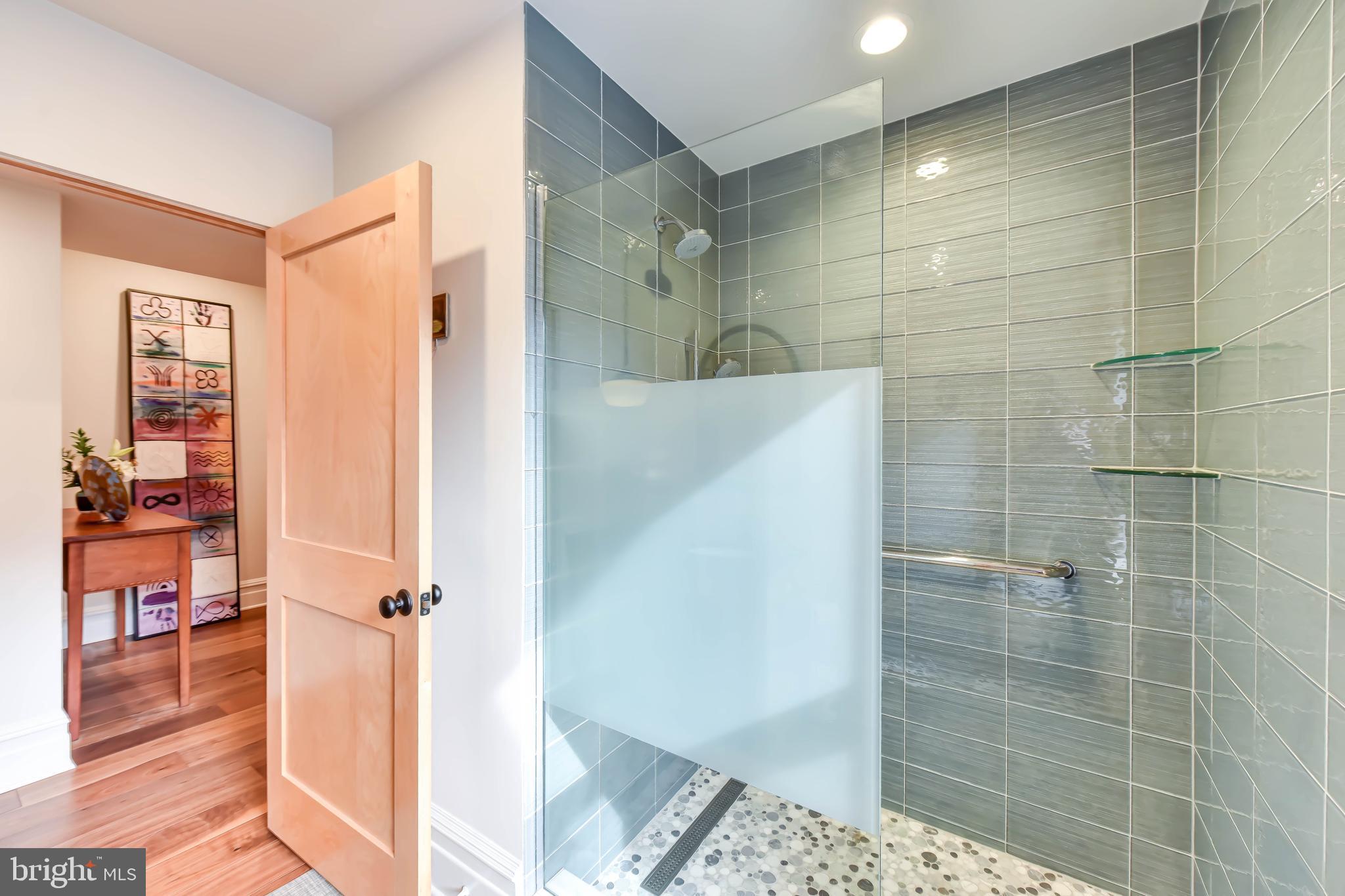 2829 Sacks Street, Unit SA506 Silver Spring, MD 20910 - Photo 20 of 34 a bathroom with a glass shower door