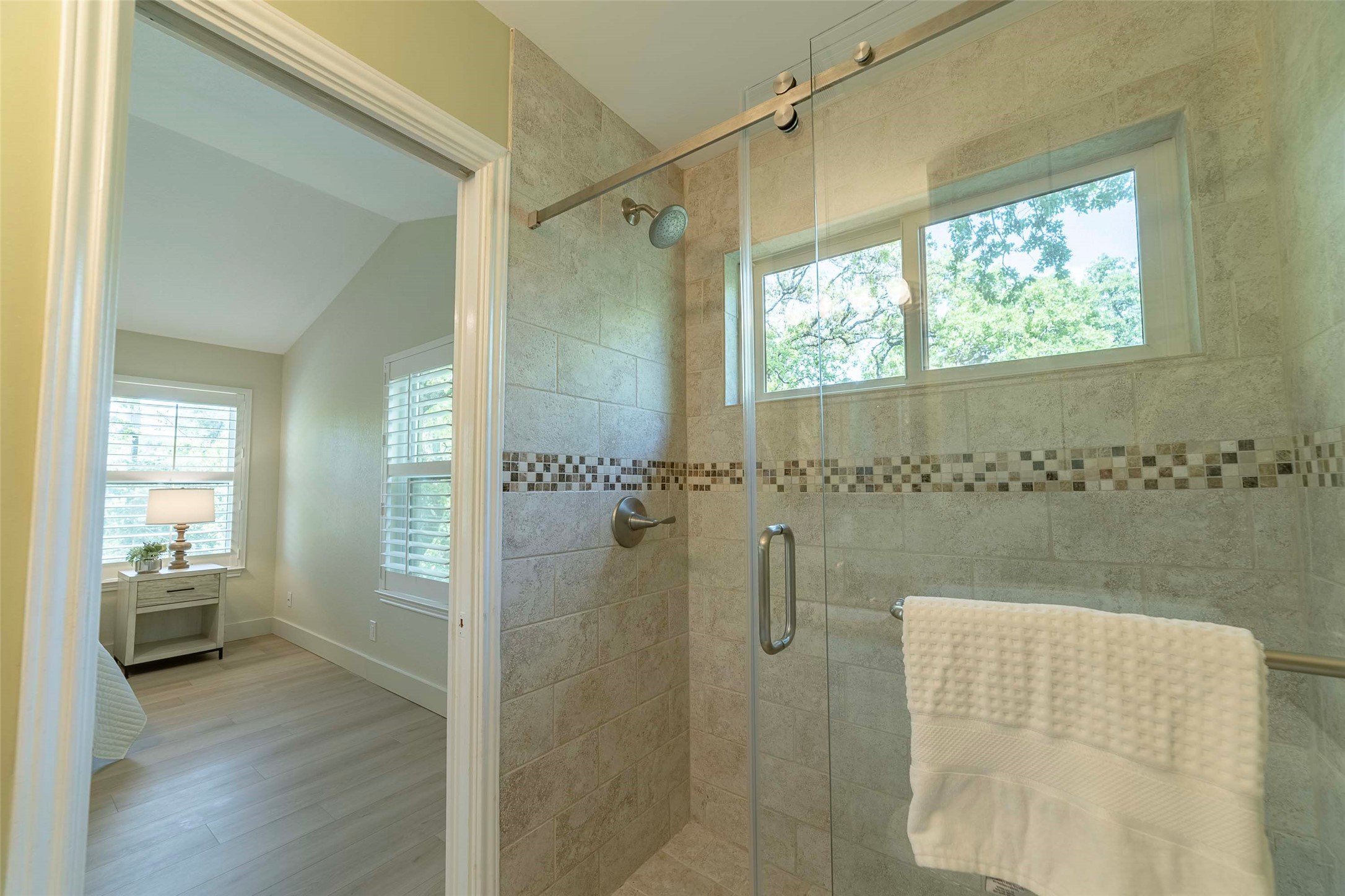 2500 Quarry Road, Unit 5 Austin, TX 78703 - Photo 13 of 23 Full Bath with Frameless Glass Shower