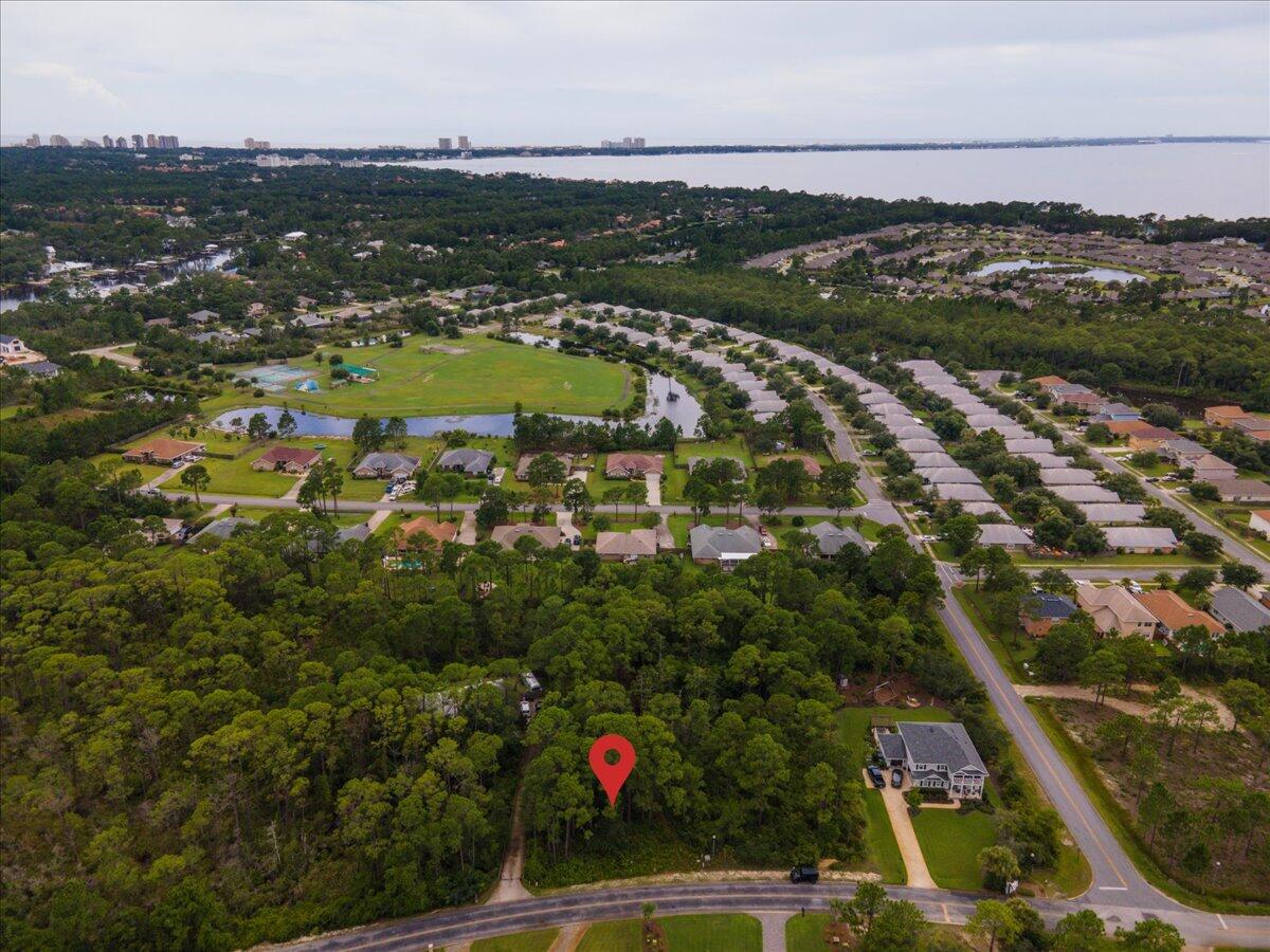 Lot 2 Driftwood Point Road Santa Rosa Beach, FL 32459 - Photo 8 of 9 an aerial view of residential houses with outdoor space and river