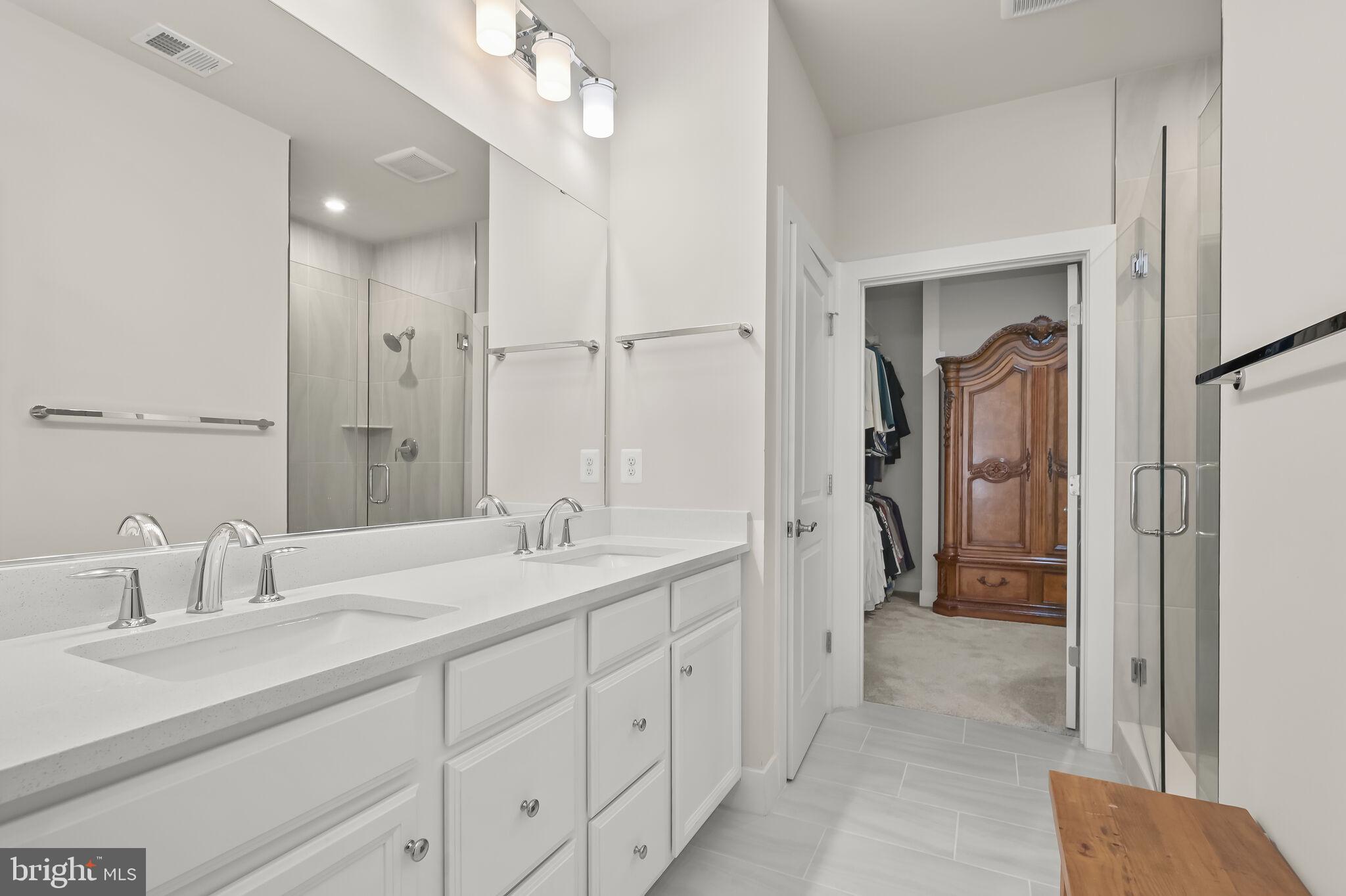22112 Plover Street Clarksburg, MD 20871 - Photo 20 of 46 Luxury primary bath with dual quartz vanity