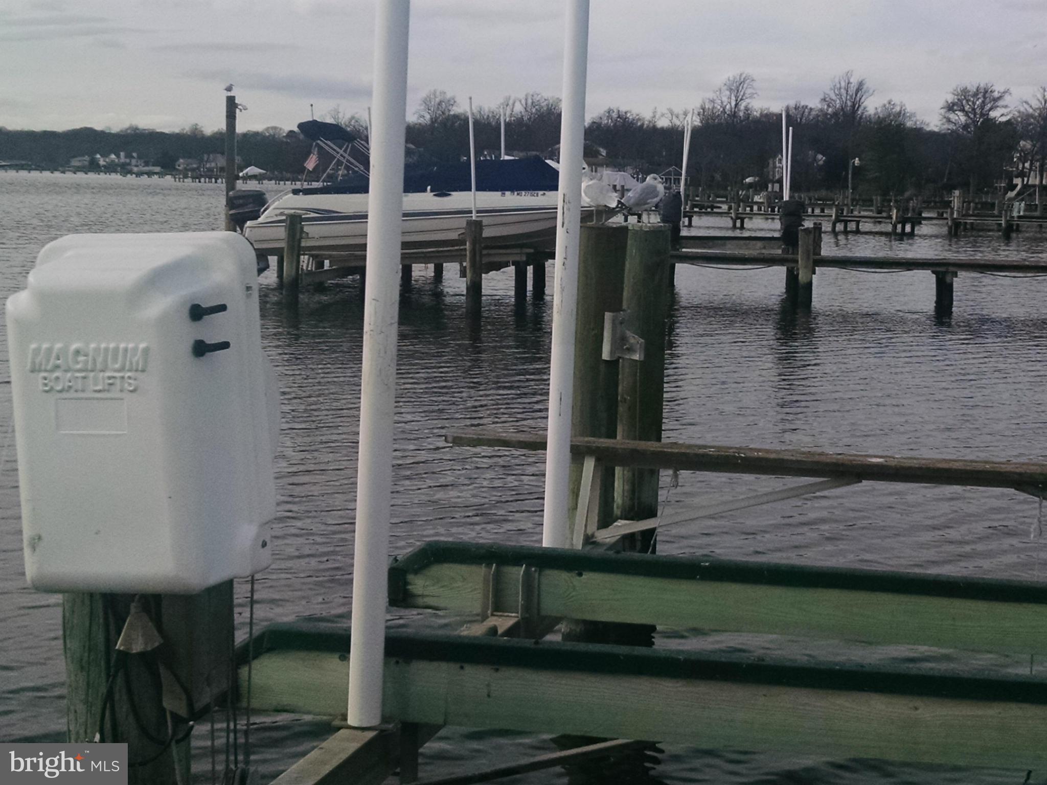 1 of 2 electric boat lifts