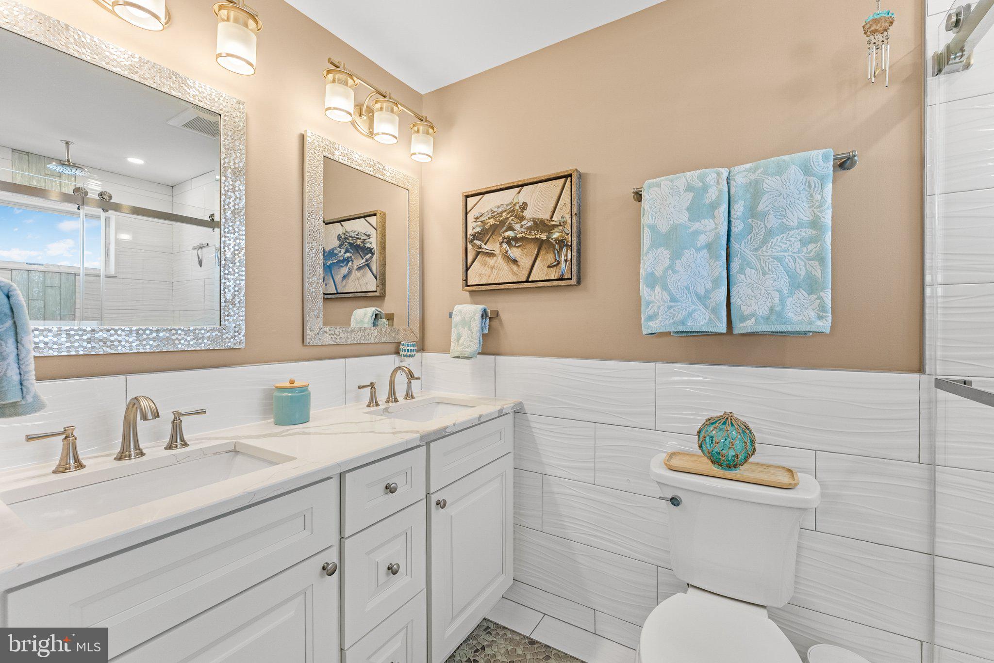 112 West Wisteria Road Wildwood, NJ 08260 - Photo 18 of 48 Elegant bathroom with coastal charm.