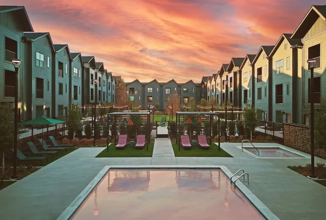 a view of a city with tall buildings