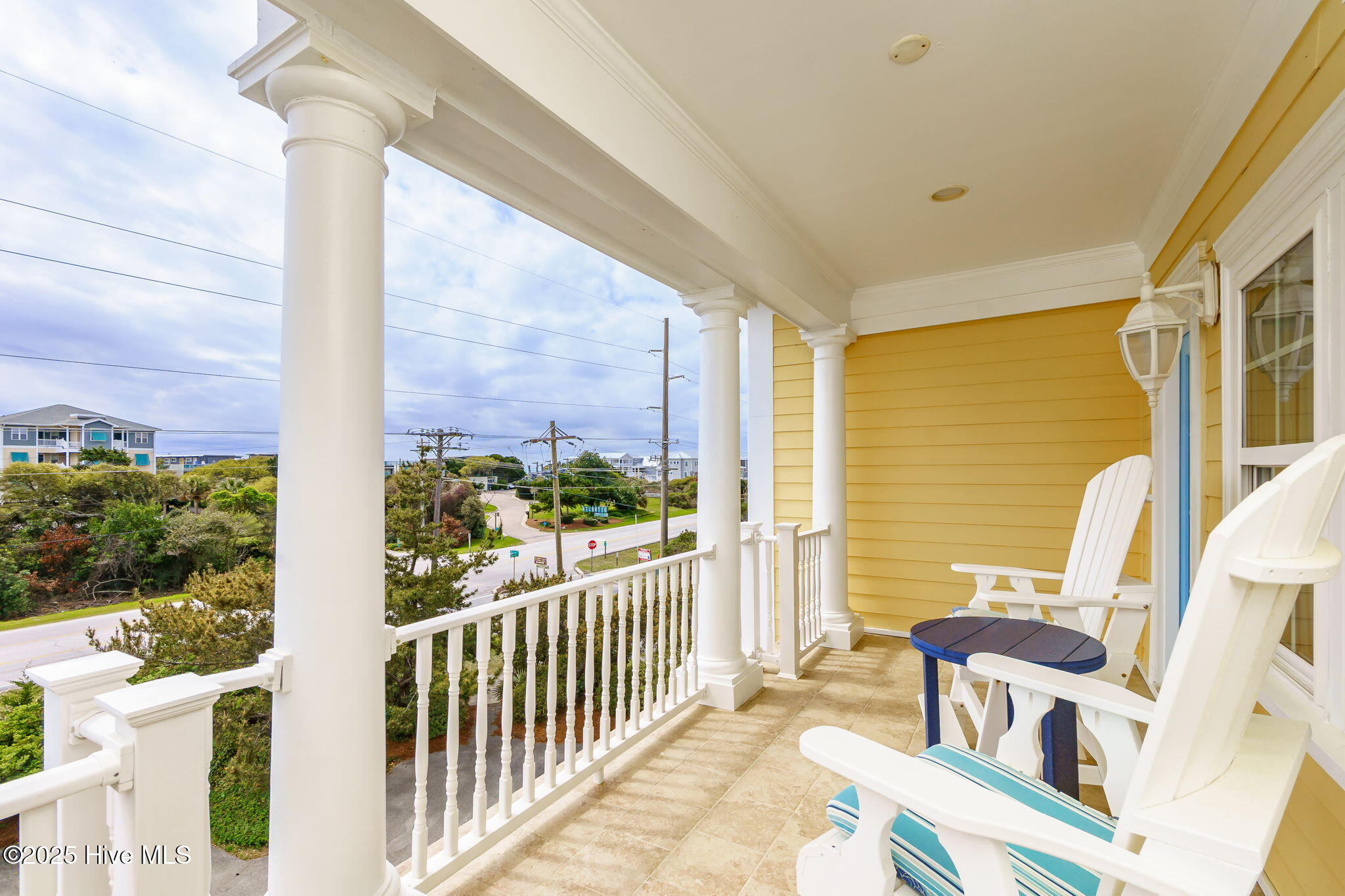 116 Salter Path Road, Unit 102 SEABROOK Pine Knoll Shores, NC 28512 - Photo 21 of 58 Covered porch w/ ocean views