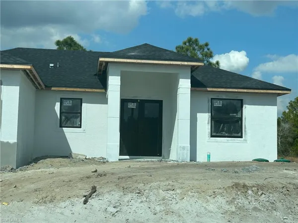 a front view of a house