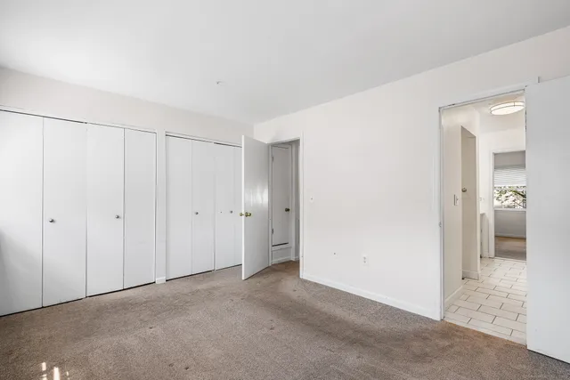 a view of a room with an empty space