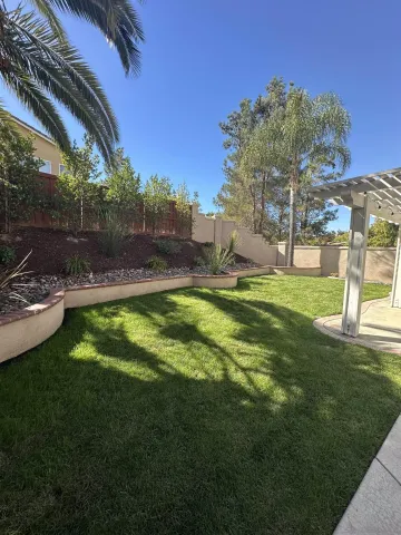 a view of a back yard