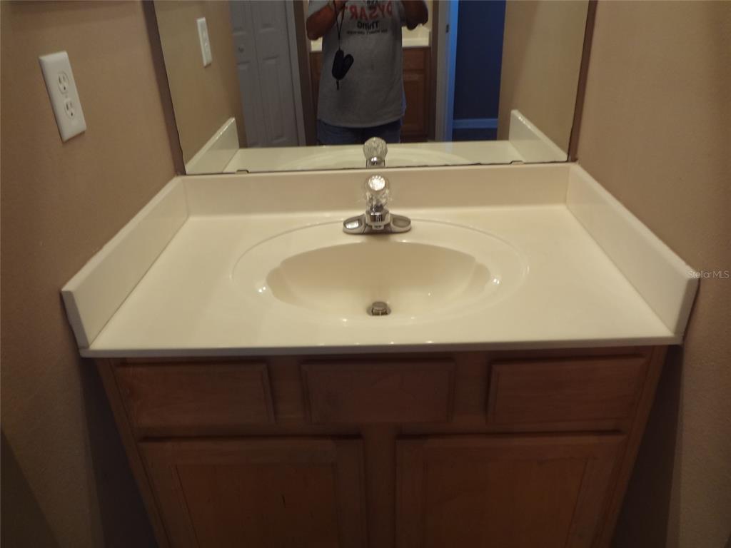 6 Buffalo Grove Drive Palm Coast, FL 32137 - Photo 20 of 24 a close view of a sink and a mirror