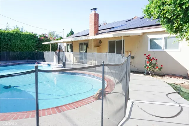 a backyard of a house