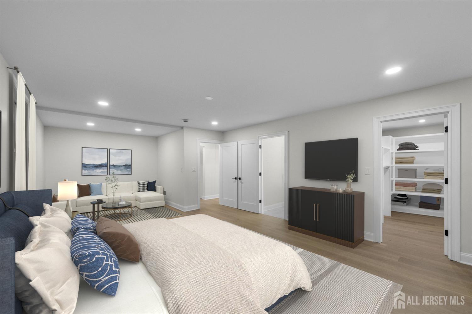 2 Beech Lane Edison, NJ 08820 - Photo 18 of 51 a bedroom with furniture and a flat screen tv