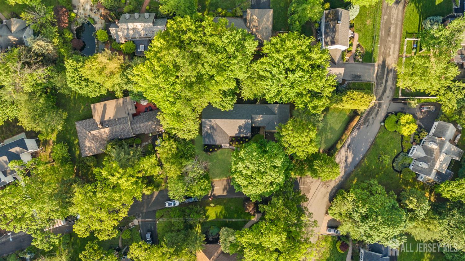 2 Beech Lane Edison, NJ 08820 - Photo 49 of 51 an aerial view of a house with a yard and garden