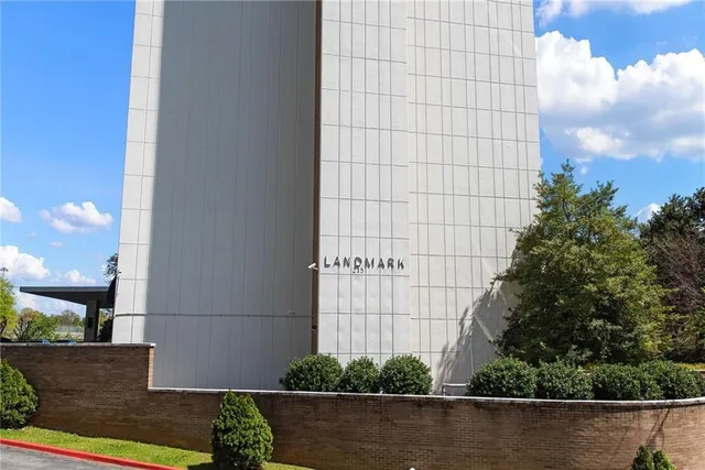 a front view of a building