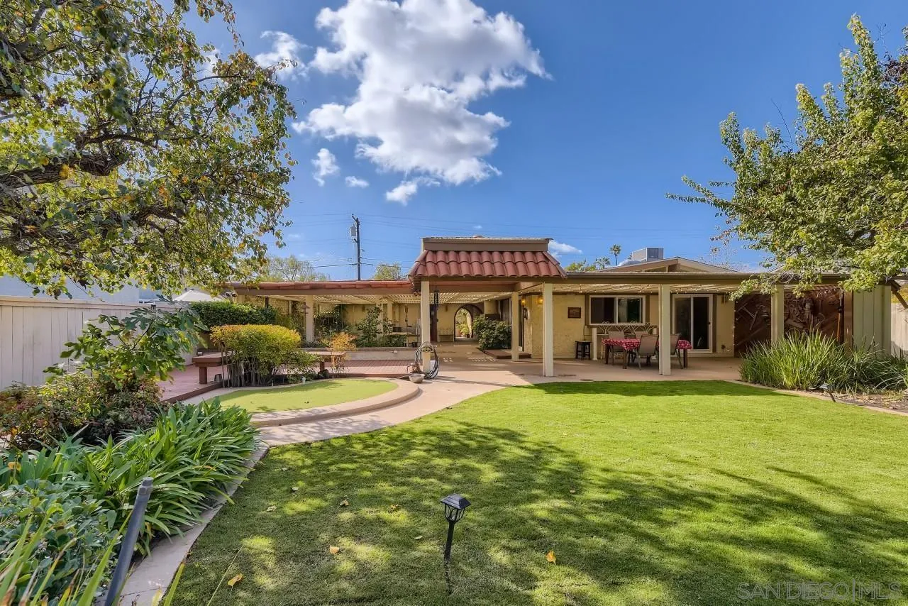 13847 Tobiasson Road Poway, CA 92064 - Photo 23 of 28 a view of a house with garden and a patio