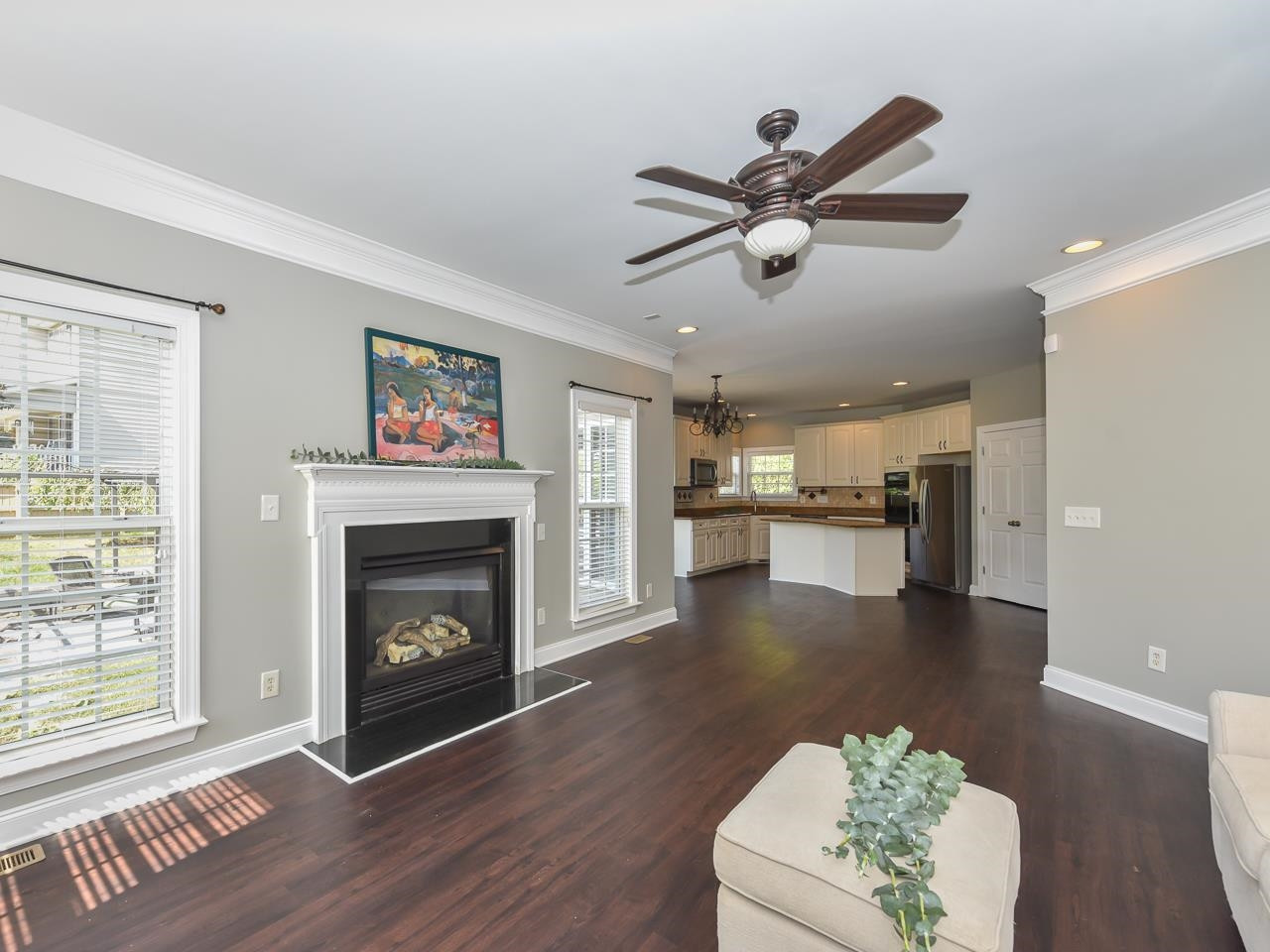 200 Quarryrock Road Holly Springs, NC 27540 - Photo 7 of 39 a living room with furniture and a fireplace