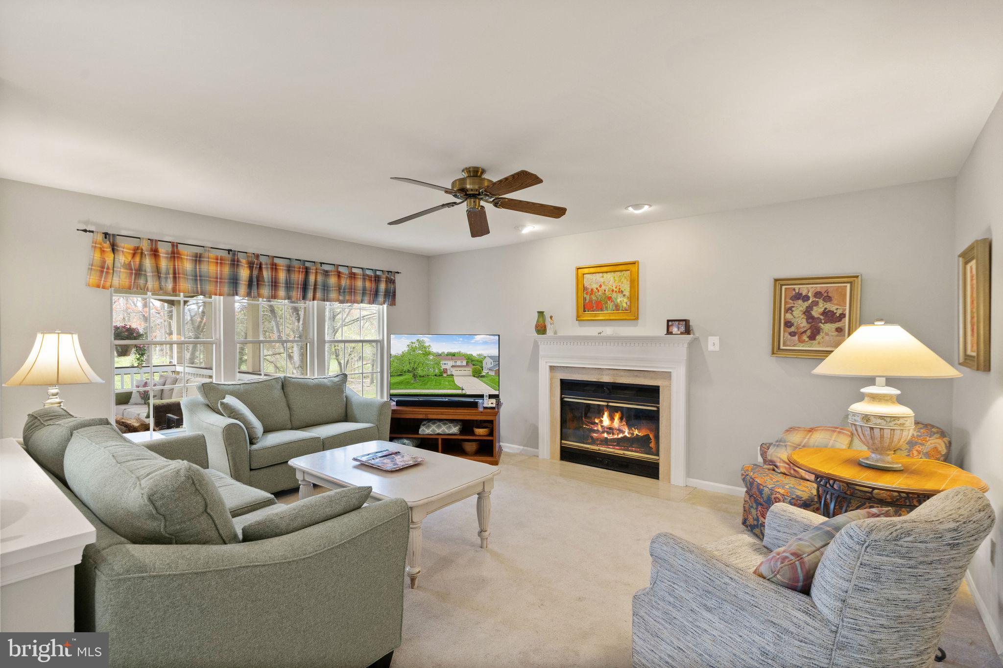 14735 Pickets Post Road Centreville, VA 20121 - Photo 20 of 69 Comfortable family room w/ wood-burning fireplace.