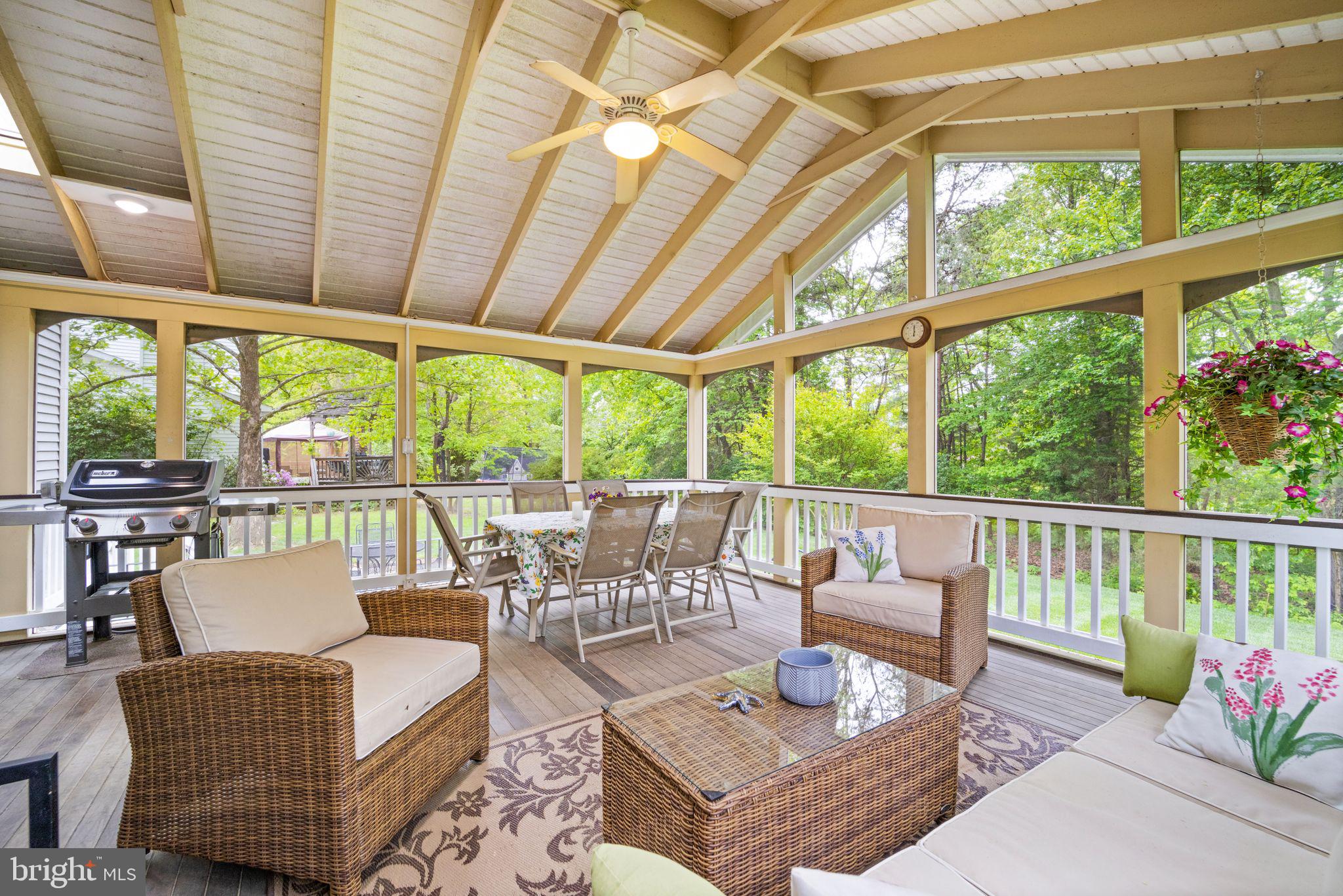 14735 Pickets Post Road Centreville, VA 20121 - Photo 3 of 69 Incredible screened-in porch.