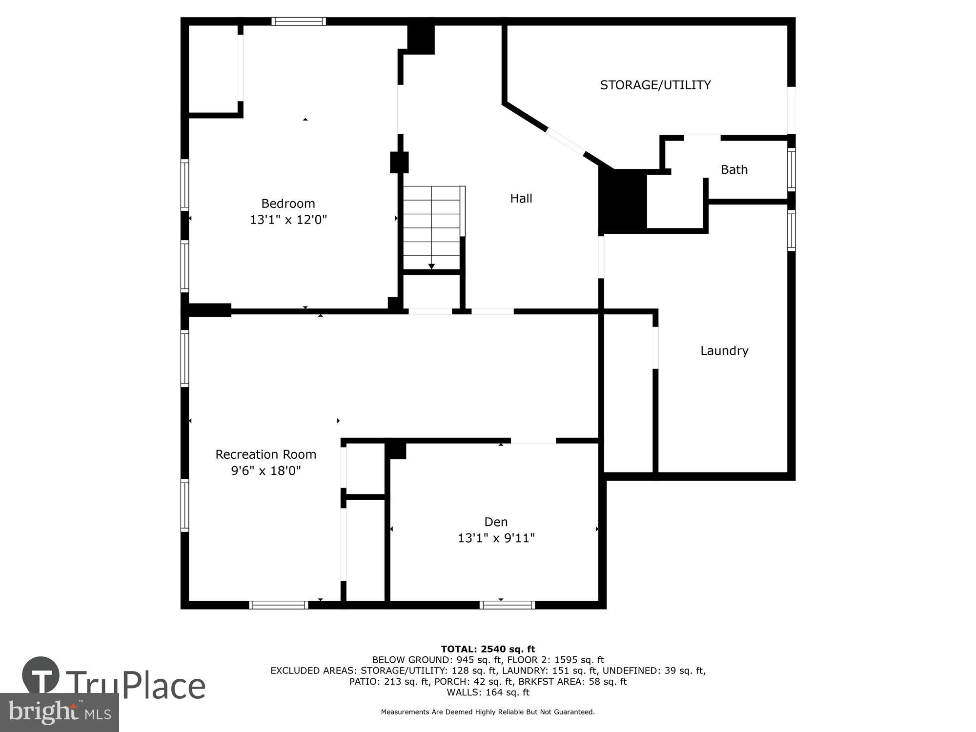 9711 Saxony Road Silver Spring, MD 20910 - Photo 31 of 32 Lower Level (Labels & Measurements)