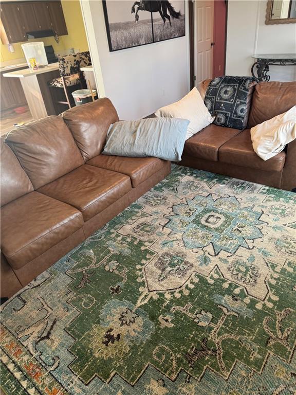210 Risueno Avenue Donna, TX 78537 - Photo 14 of 32 a living room with furniture and a rug