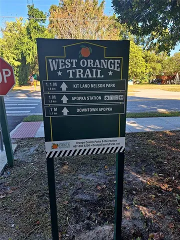 a view of a sign board