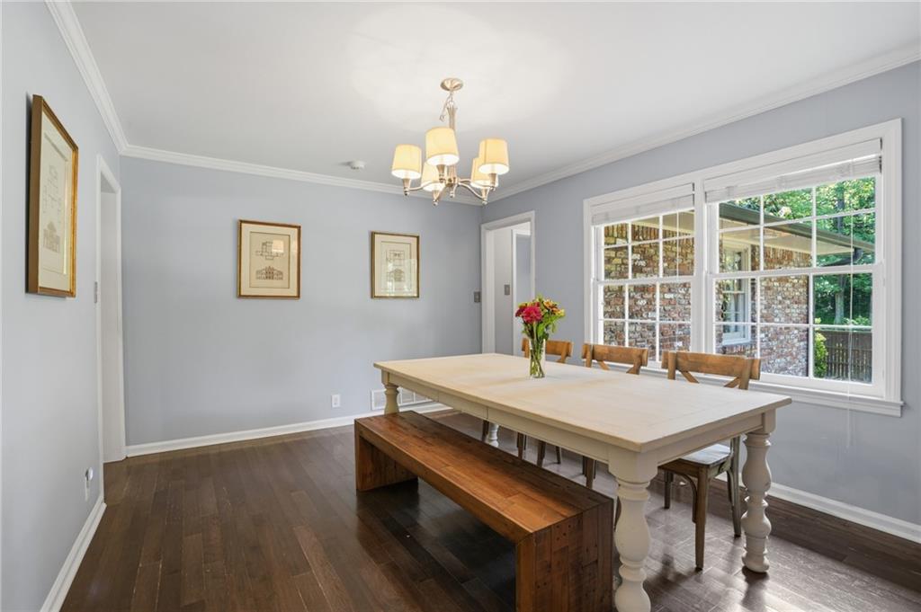 4000 Lower Roswell Road Marietta, GA 30068 - Photo 12 of 25 a view of a dining room with furniture window and wooden floor