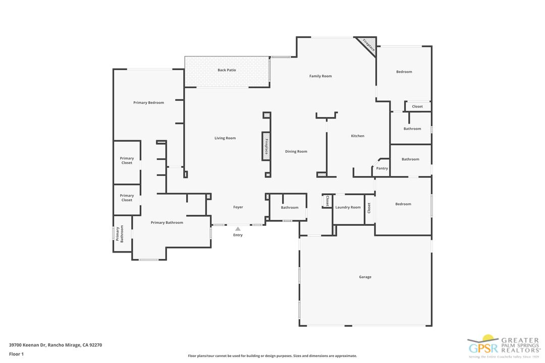 39700 Keenan Drive Rancho Mirage, CA 92270 - Photo 7 of 69 a picture of a floor plan