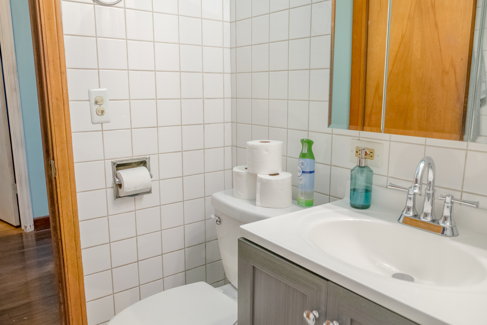 4619 Butterfield Road Hillside, IL 60162 - Photo 26 of 52 a bathroom with a sink and a toilet