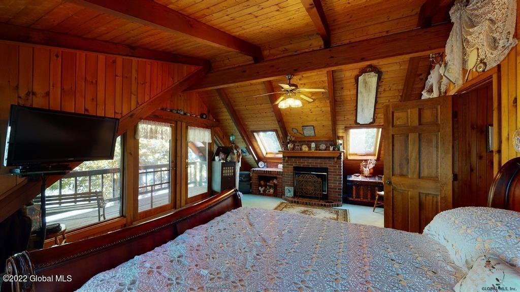 34 Bucket Way Crown Point, NY 12928 - Photo 54 of 74 master bedroom with Fireplace