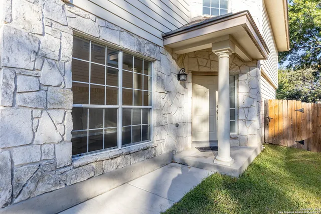 a view of front door