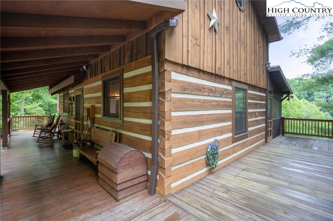710 River Hills Road Lansing, NC 28643 - Photo 3 of 38 a view of deck with patio