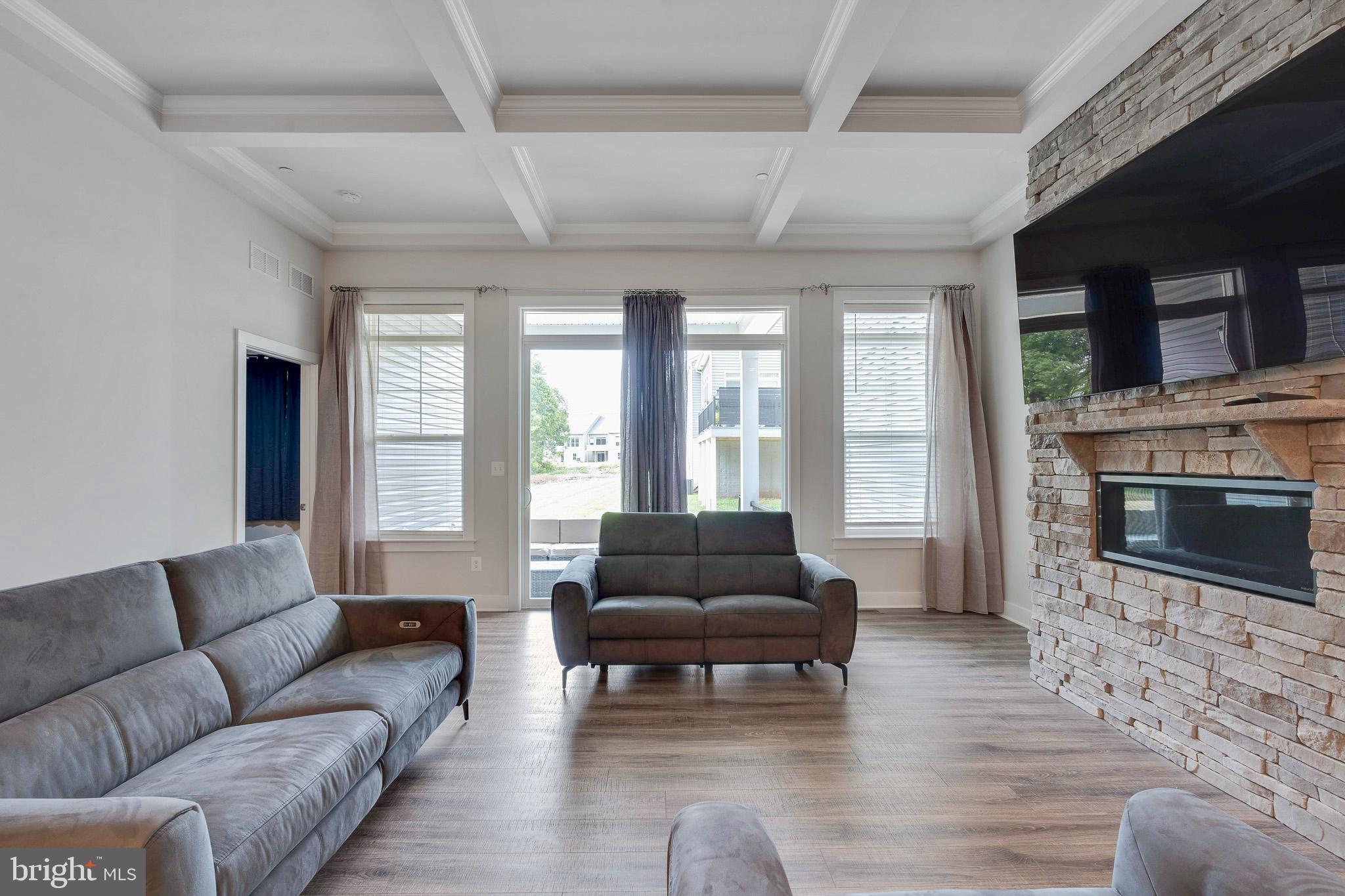 2422 Rosebud Way Fallston, MD 21047 - Photo 13 of 45 Living Room A w/Coffered Ceiling