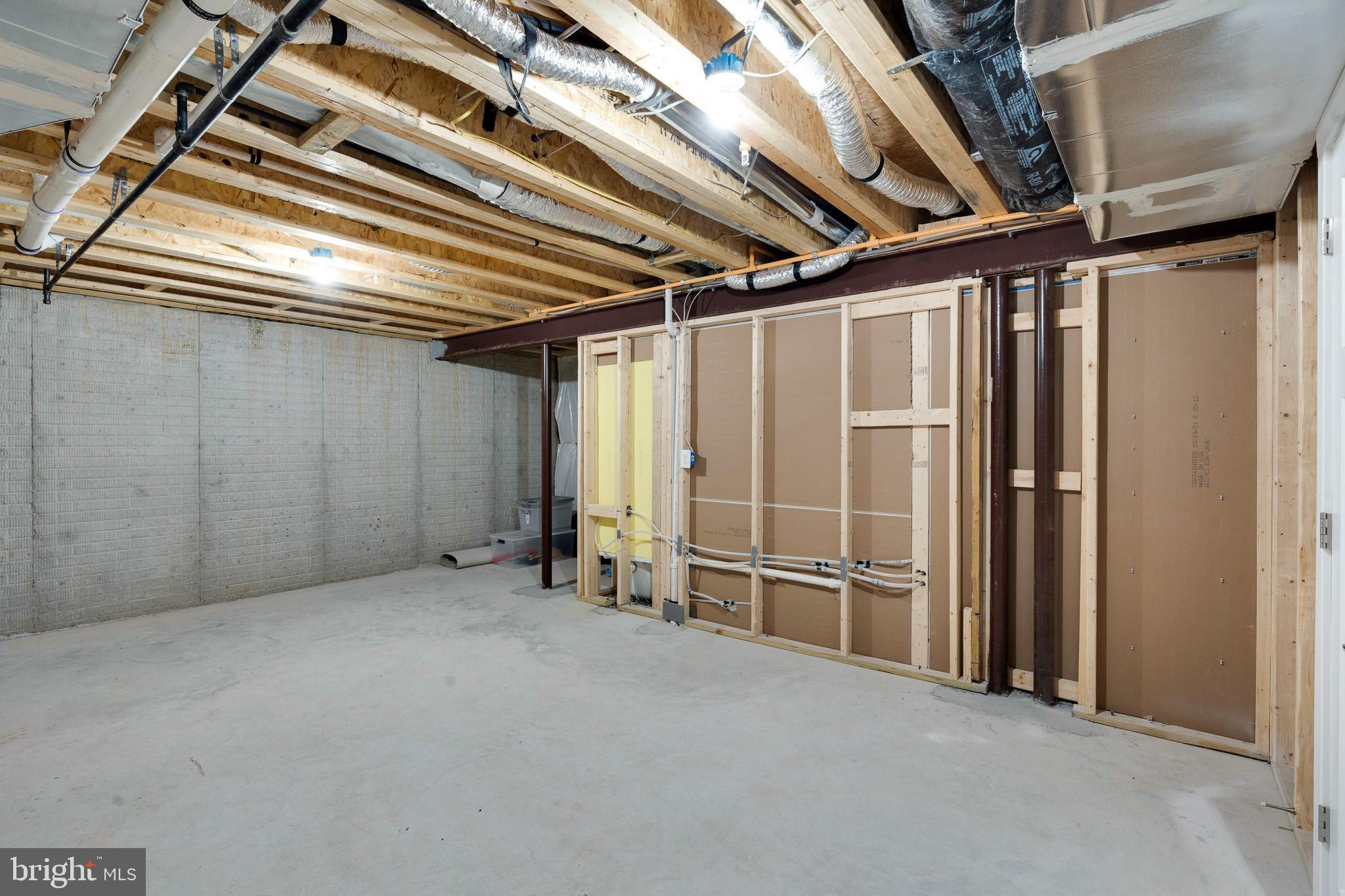 2422 Rosebud Way Fallston, MD 21047 - Photo 38 of 45 Basement Storage, Trane HVAC, Rheem Water Heater