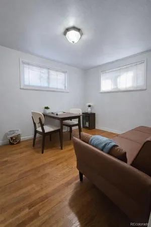 a room with furniture