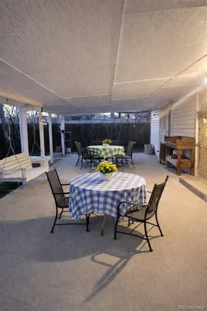 an outdoor space view with a sitting space