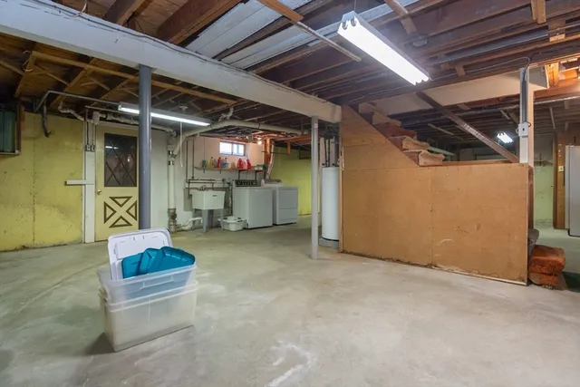 a view of storage and utility room