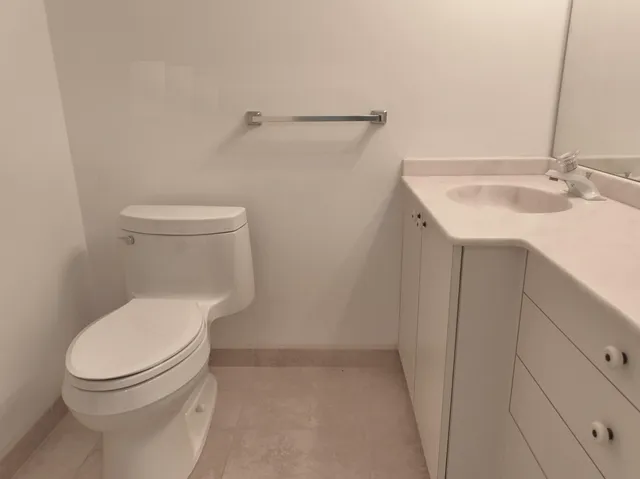 a view of a balcony with an outdoor space