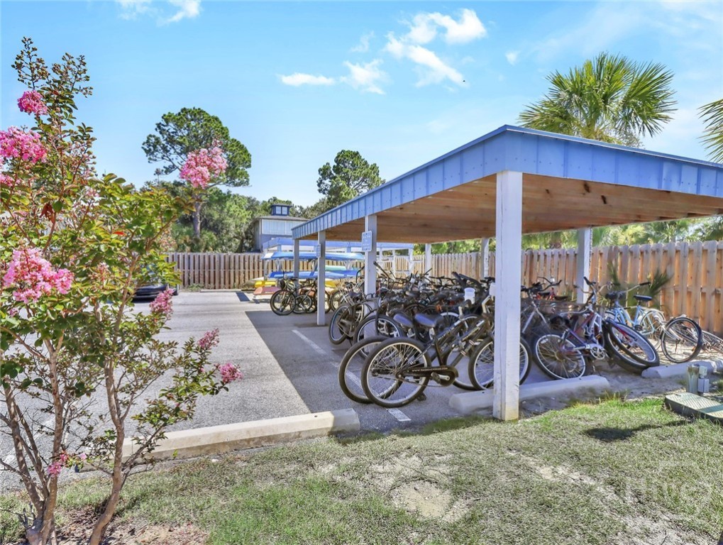 1217 Bay Street, Unit 105B Tybee Island, GA 31328 - Photo 45 of 46 Savannah Beach & Racquet Club Bike Storage