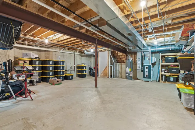 aerial view of multiple houses with a street