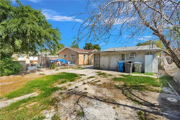 a backyard of a house