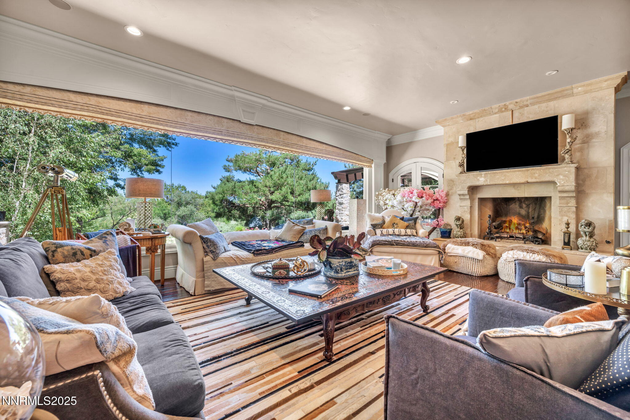 3820 Frost Lane Reno, NV 89511 - Photo 14 of 239 a living room with furniture fireplace and a large window