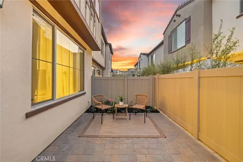 a view of outdoor space with seating area