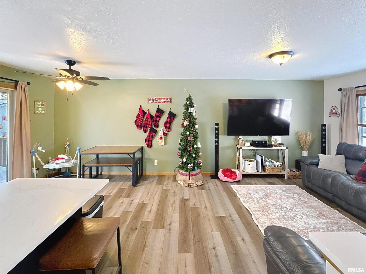 8119 10th Street West Rock Island, IL 61201 - Photo 7 of 25 a living room with furniture and a flat screen tv