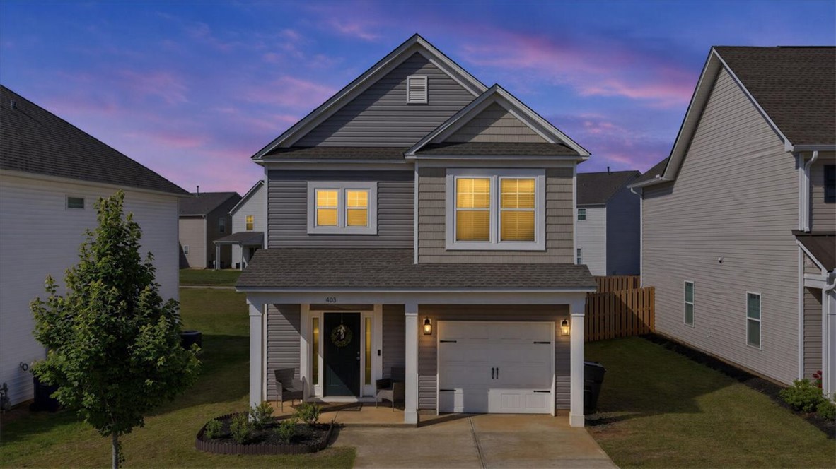 403 Seaborn Circle Pendleton, SC 29670 - Photo 44 of 47 This charming home features a welcoming porch and well-maintained front landscaping, perfect for curb appeal.