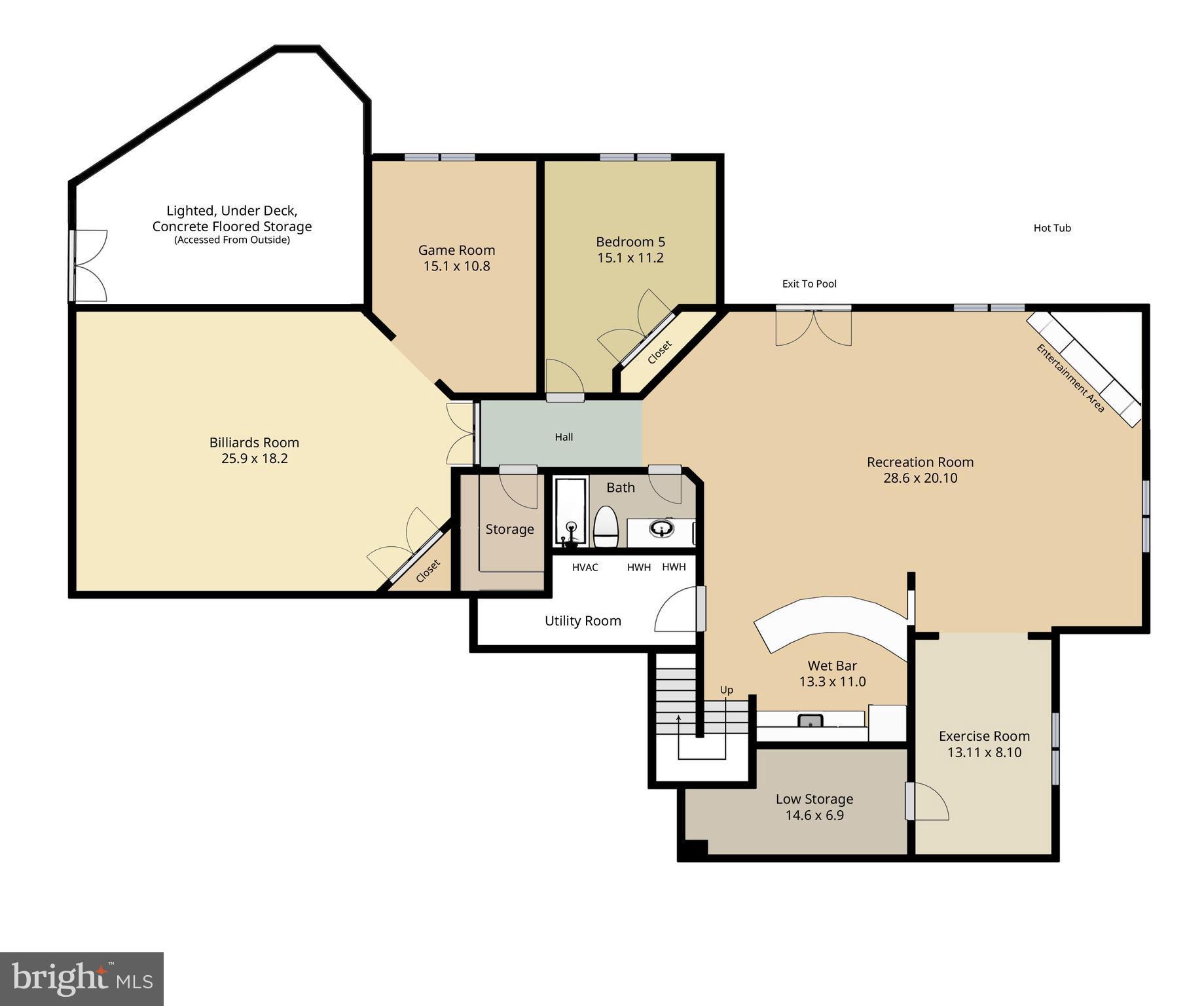 11225 Bright Pond Lane Reston, VA 20194 - Photo 30 of 30 Lower Level Floorplan