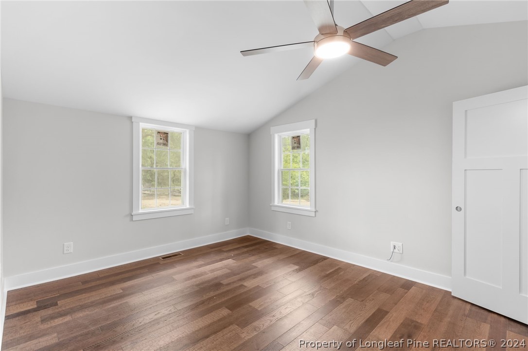 452 Brown Road Carthage, NC 28327 - Photo 27 of 50 a view of empty room with wooden floor and fan