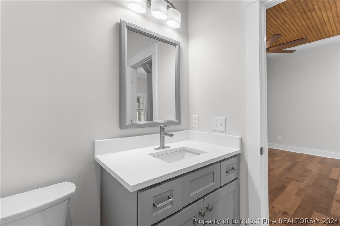452 Brown Road Carthage, NC 28327 - Photo 29 of 50 a bathroom with a sink toilet and mirror