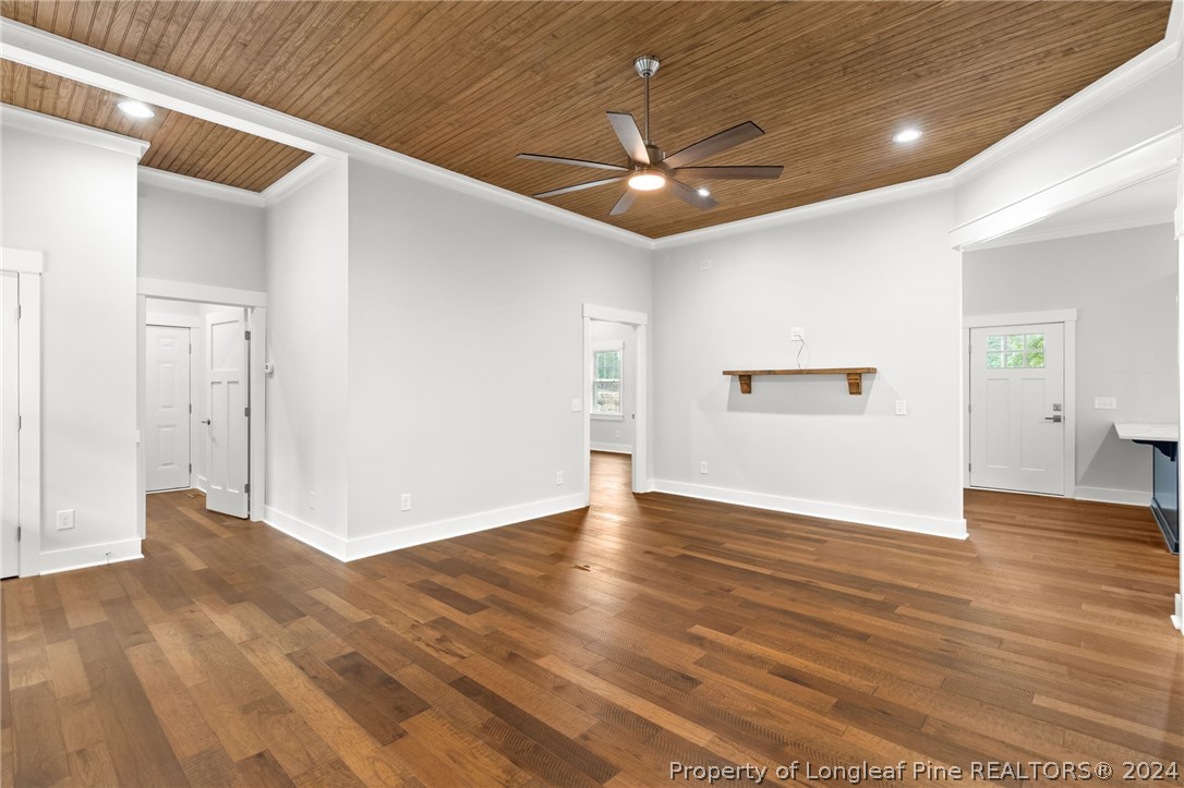 452 Brown Road Carthage, NC 28327 - Photo 8 of 50 a view of an empty room with wooden floor